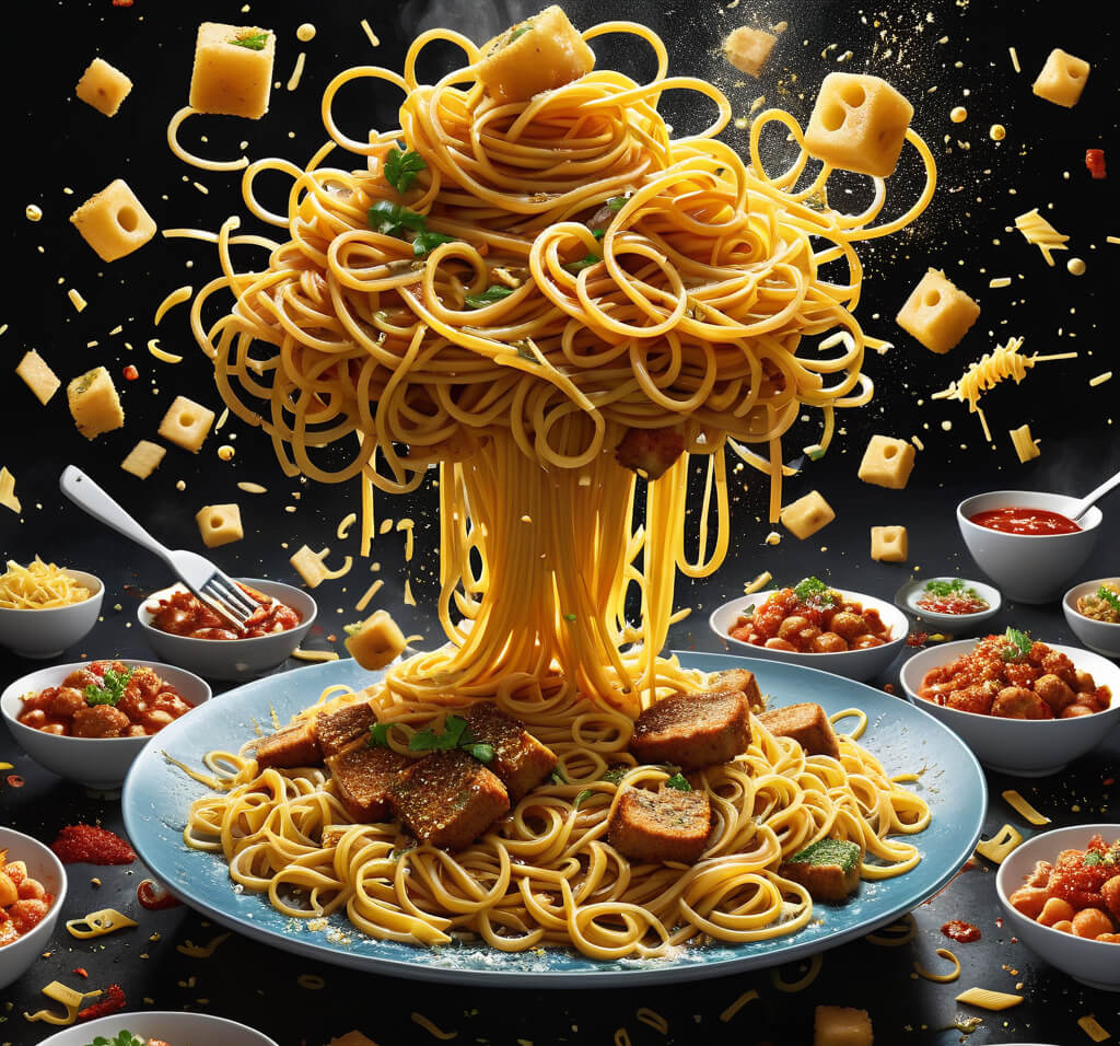 spaghetti en plato